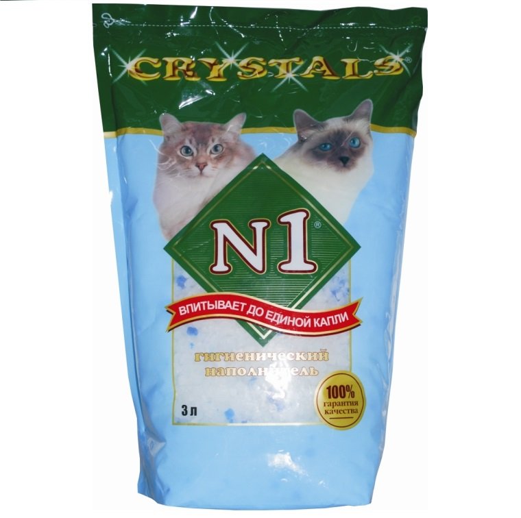 картинка Наполнитель № 1 Кристалс (Cristals) силикагелевый для кошек, 3 л. от магазина Зоокалуга