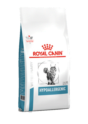 картинка Роял Канин (Royal Canin Hypoallergenic DR25) сухой корм для кошек при пищевой аллергии и пищевой непереносимости, 0,5 кг. от магазина Зоокалуга
