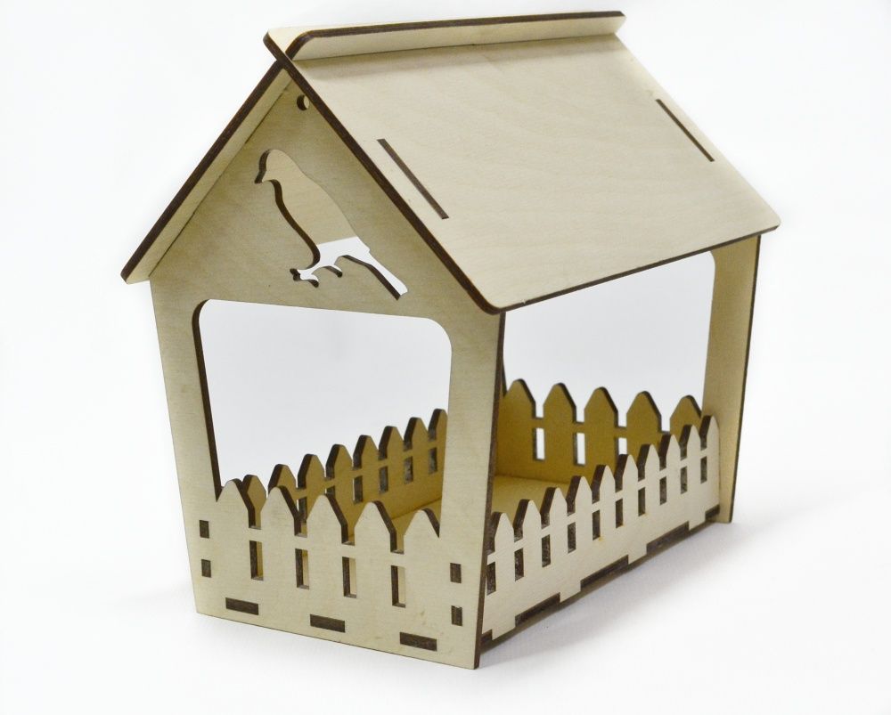 картинка Домик  Кормушка "Соловей" 21*15*21см от магазина Зоокалуга