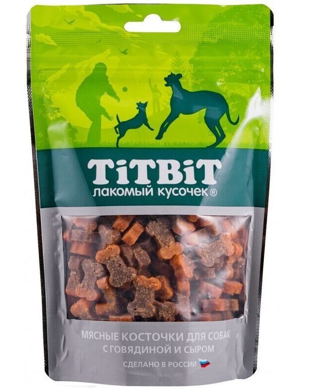 картинка ТитБит Косточки мясные с говядиной и сыром 1*11 от магазина Зоокалуга