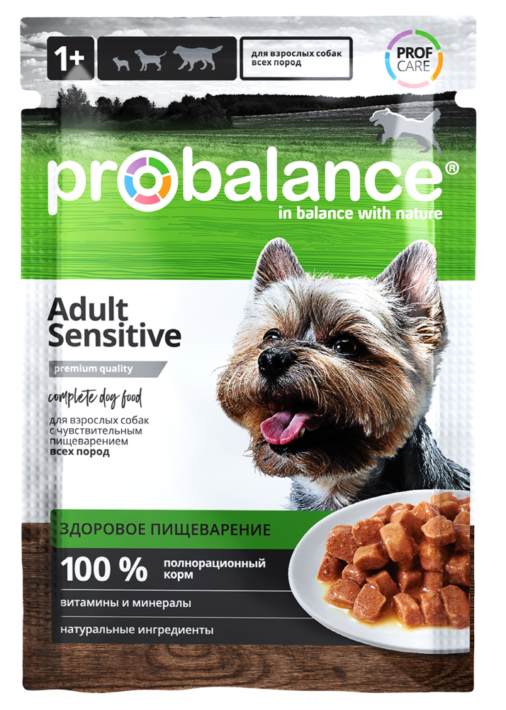 картинка Про Баланс (Pro Balance) корм консервированный для собак с чувствительным пищеварением, 85 гр. от магазина Зоокалуга