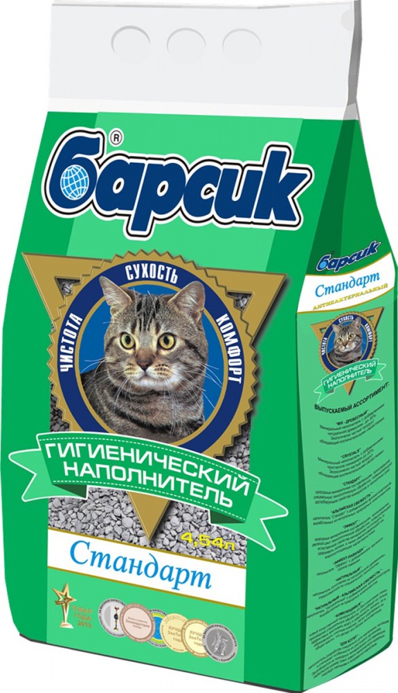 картинка Барсик Стандарт наполнитель впитывающий для кошек, 4,5 л. от магазина Зоокалуга