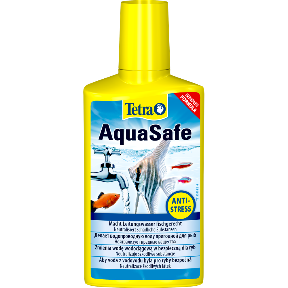 картинка Тетра кондиционер (Tetra AquaSafe) для подготовки воды аквариума, 100 мл. от магазина Зоокалуга