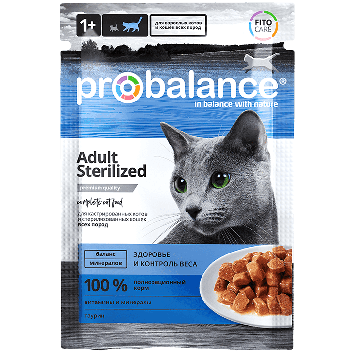 картинка Про Баланс (Pro Balance) корм консервированный для стерилизованных кошек, 85 гр. от магазина Зоокалуга