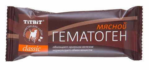 картинка ТитБит Гематоген  мясной Классик (в уп 16шт) 35г от магазина Зоокалуга