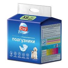 картинка Клини Подгузники д/кош и соб 2-4кг размер XS (в уп 11шт) 1*12 от магазина Зоокалуга