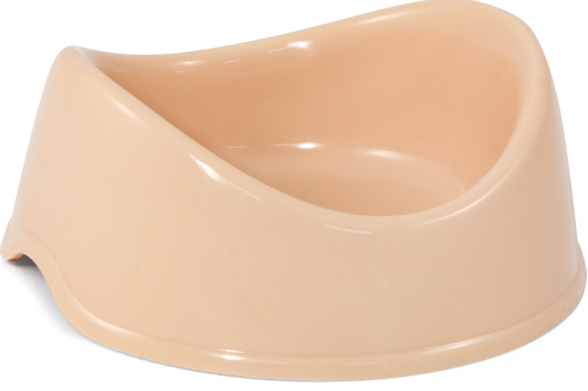 картинка Миска для жив пластик "Бисквит" 0,4л беж Триол от магазина Зоокалуга