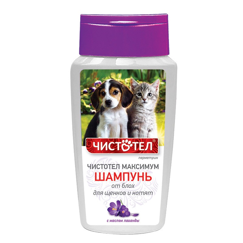 картинка Чистотел шампунь Максимум против блох для щенков и котят, 180 мл. от магазина Зоокалуга