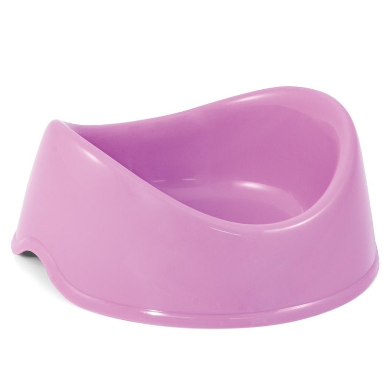 картинка Миска для жив пластик "Бисквит" 0,4л сиренев Триол от магазина Зоокалуга