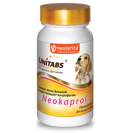 картинка Витамины Юнитабс Неокапрол для собак и щенков, 100 таб. от магазина Зоокалуга