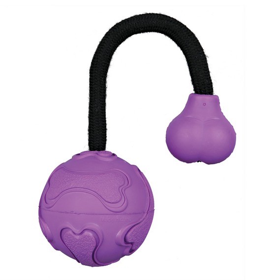 картинка Игрушка Трикси (Trixie) для собак - мяч на веревке 33471, 22 см. ф5,5 см. от магазина Зоокалуга