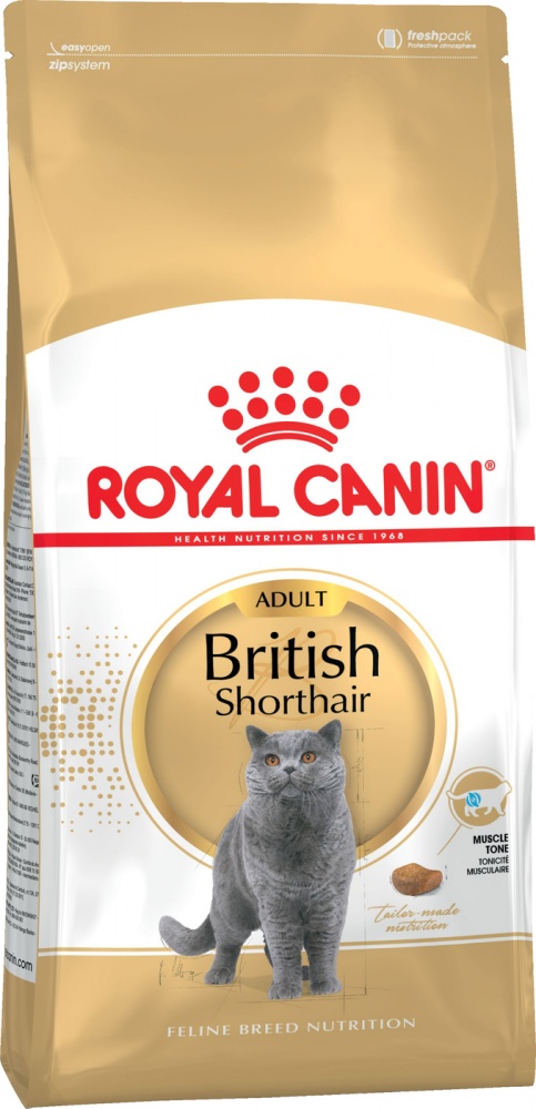 картинка Роял Канин (Royal Canin British Shorthair Adult) сухой корм взрослых кошек породы британской короткошерстной, 2 кг. от магазина Зоокалуга