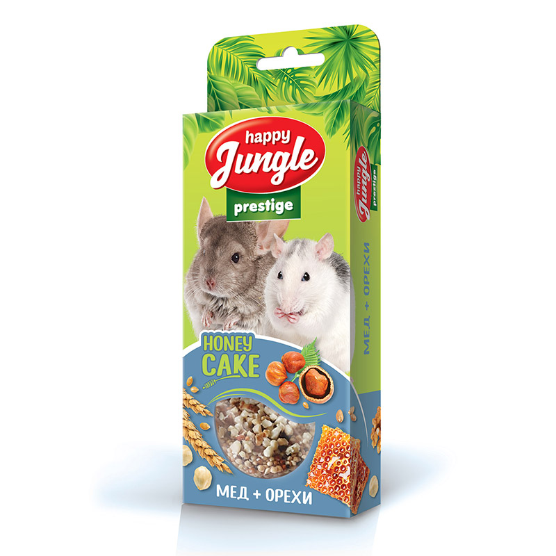 картинка Хэппи Джангл (Happy Jungle Prestige) лакомство - Корзинки для грызунов, мед/орехи, 3 шт. от магазина Зоокалуга