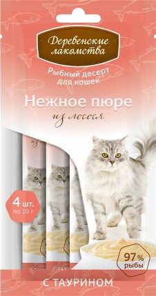 картинка ДЕРЕВ.ЛАКОМ. д/к Нежное пюре из лосося 40г от магазина Зоокалуга