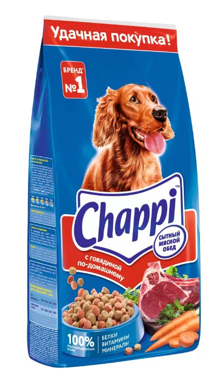 картинка Сухой корм Чаппи (Chappi) для собак, говядина по-помашнему, 15 кг. от магазина Зоокалуга