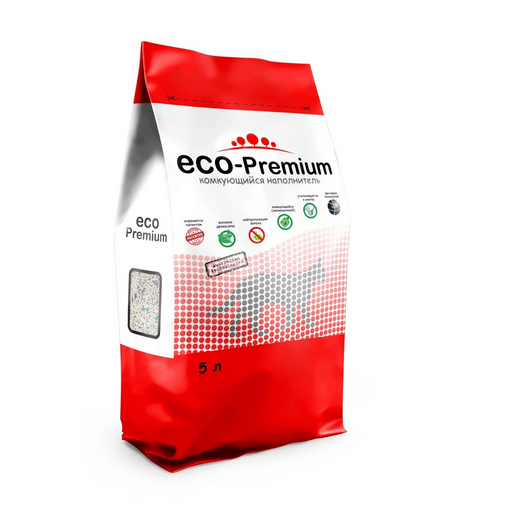 картинка ЭКО-Премиум (ECO Premium) наполнитель, комкующийся, ТОФУ Blue 5 л от магазина Зоокалуга