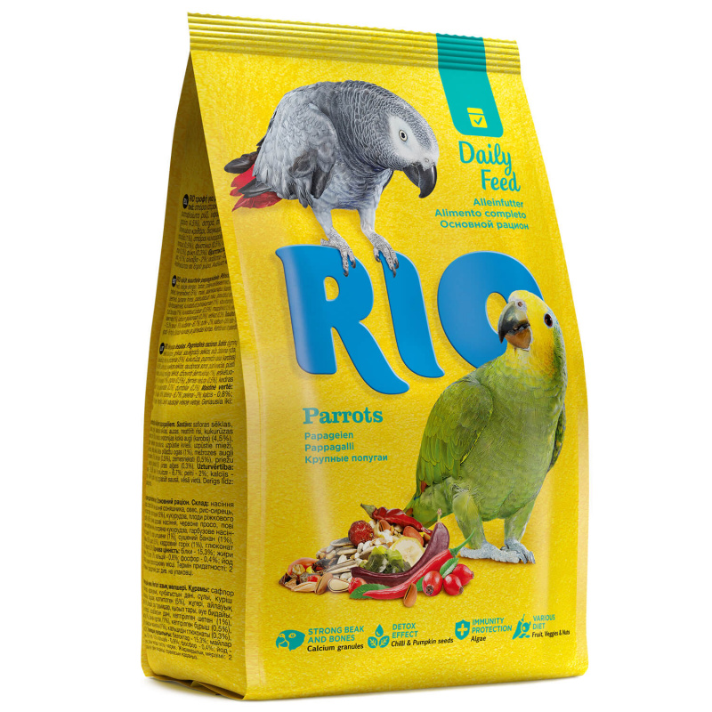 картинка РИО (RIO) корм для крупных попугаев основной рацион, 1 кг. от магазина Зоокалуга