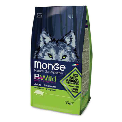 картинка Монж (Monge) сухой корм низкозерновой для собак всех пород, мяса дикого кабана, 2,5 кг. от магазина Зоокалуга