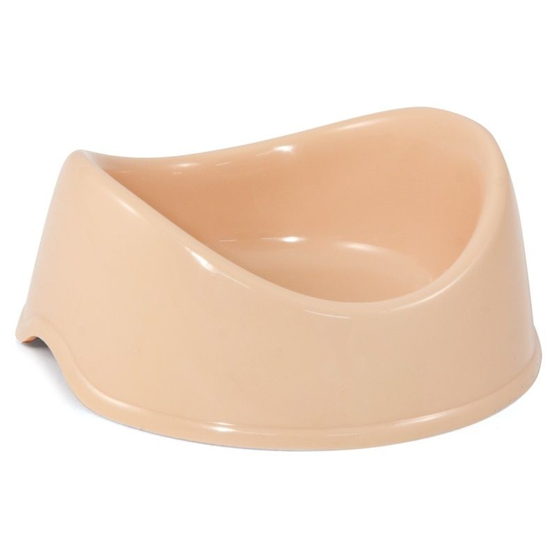 картинка Миска для жив пластик "Бисквит" 0,25л беж Триол от магазина Зоокалуга