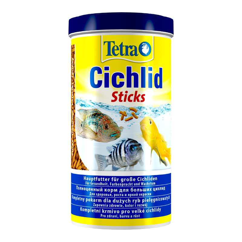 картинка Тетра (Tetra Cichlid Stciks) корм для цихлид и крупных рыб, палочки, 1000 мл. от магазина Зоокалуга