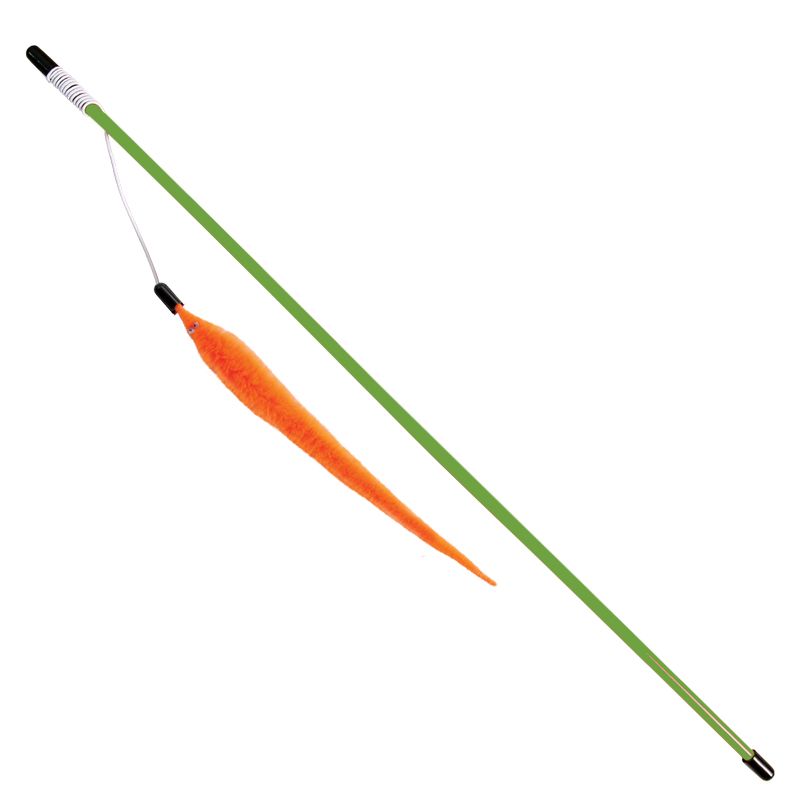 картинка Игрушка д/к Удочка цв."Неоновый хвостик" 22/50см Триол от магазина Зоокалуга