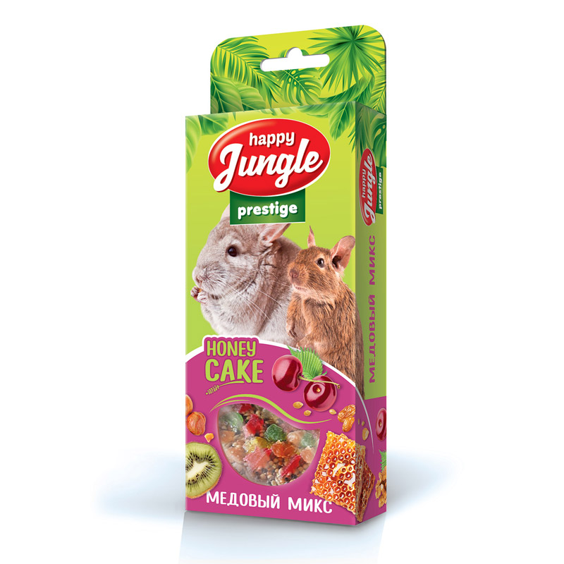 картинка Хэппи Джангл (Happy Jungle Prestige) лакомство -  Корзинки для грызунов, медовый микс, 3 шт. от магазина Зоокалуга