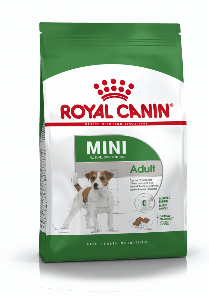 картинка Роял Канин (Royal Canin Mini adult) сухой корм для собак мелких пород до 10 кг, 2 кг. от магазина Зоокалуга