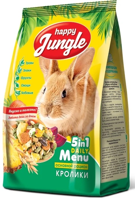картинка Хэппи Джангл (Happy Jungle) корм для кроликов, 400 гр. от магазина Зоокалуга