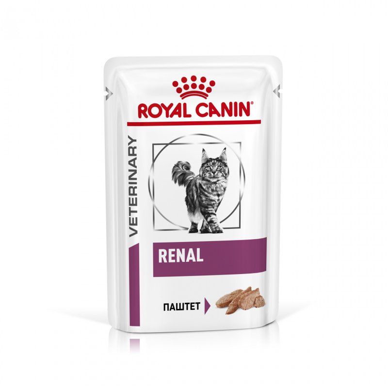картинка Роял Канин Ренал (Royal Canin Renal) корм консервированный для кошек с почечной недостаточностью, говядина, 85 гр. от магазина Зоокалуга