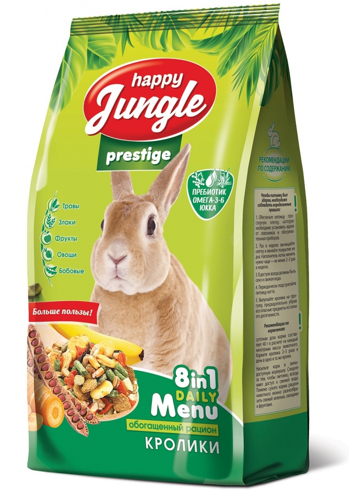 картинка Хэппи Джангл Престиж (Happy Jungle Prestige) корм для кроликов, 500 гр. от магазина Зоокалуга