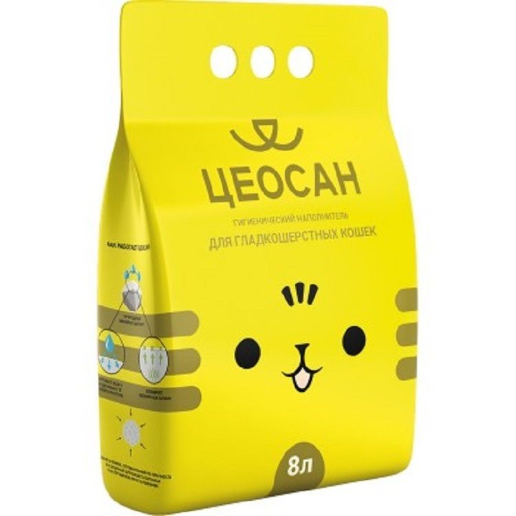 картинка Цеосан 8 л д\гл\кошек (фр. 1-3 мм) 3*1 от магазина Зоокалуга
