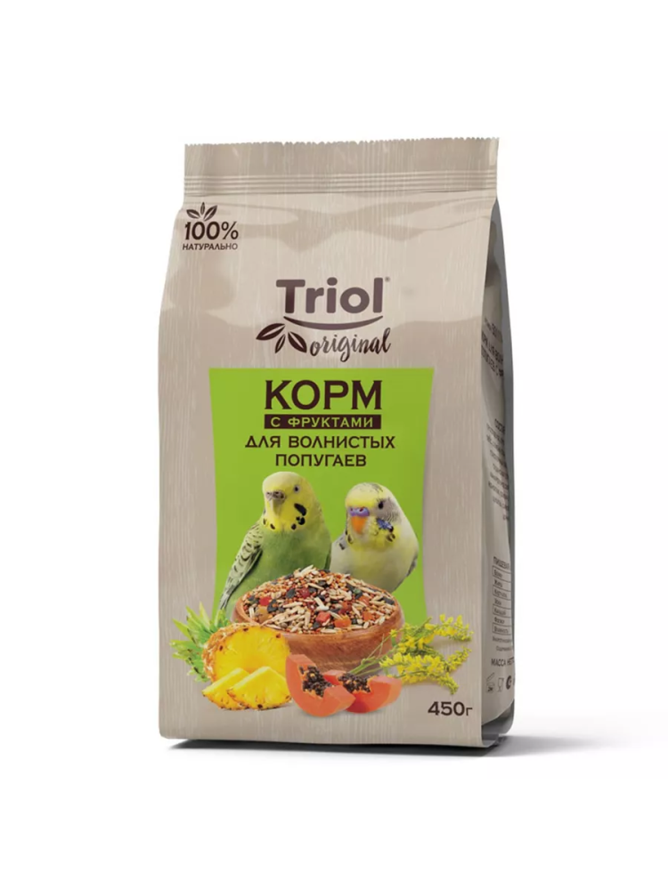 картинка Триол Original корм д/волн попугаев с фруктами 450гр 1*24 от магазина Зоокалуга