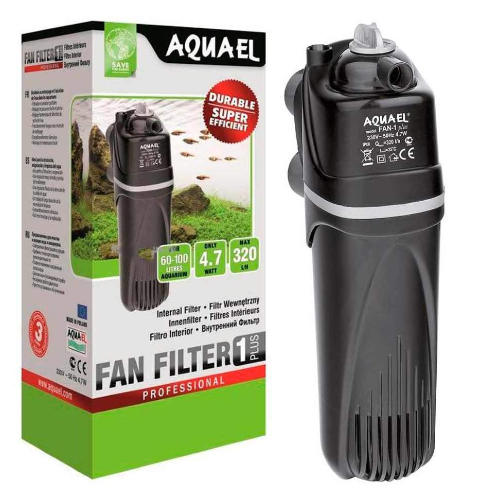 картинка Внутренний фильтр Акваэль Fan-1 Plus (Aquael) для аквариумов 60-100 л. от магазина Зоокалуга
