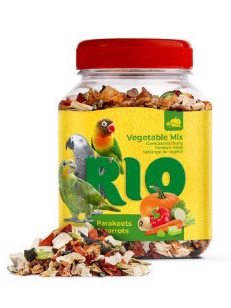 картинка РИО лакомство - Овощная смесь д/сред/круп поп 150г 1*6 от магазина Зоокалуга