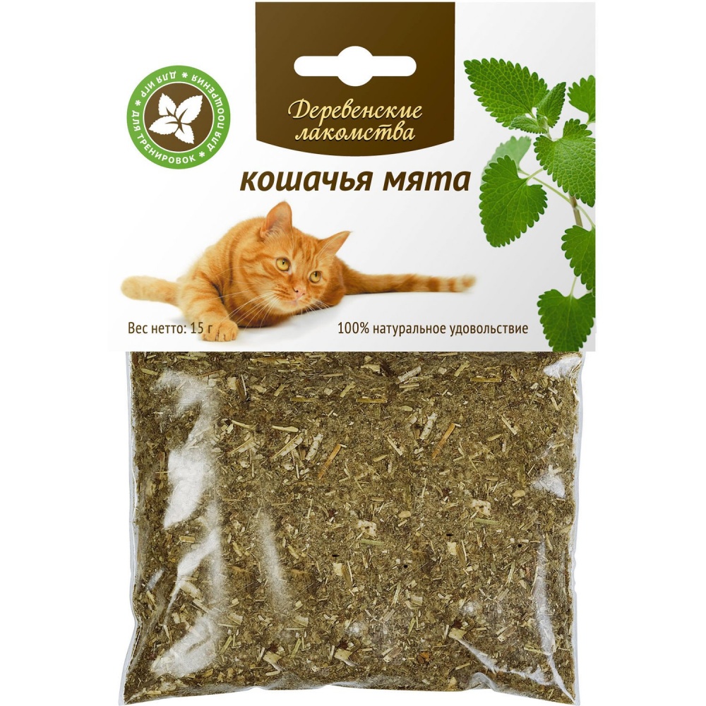 картинка Деревенские лакомства кошачья мята для кошек, 15 гр. от магазина Зоокалуга