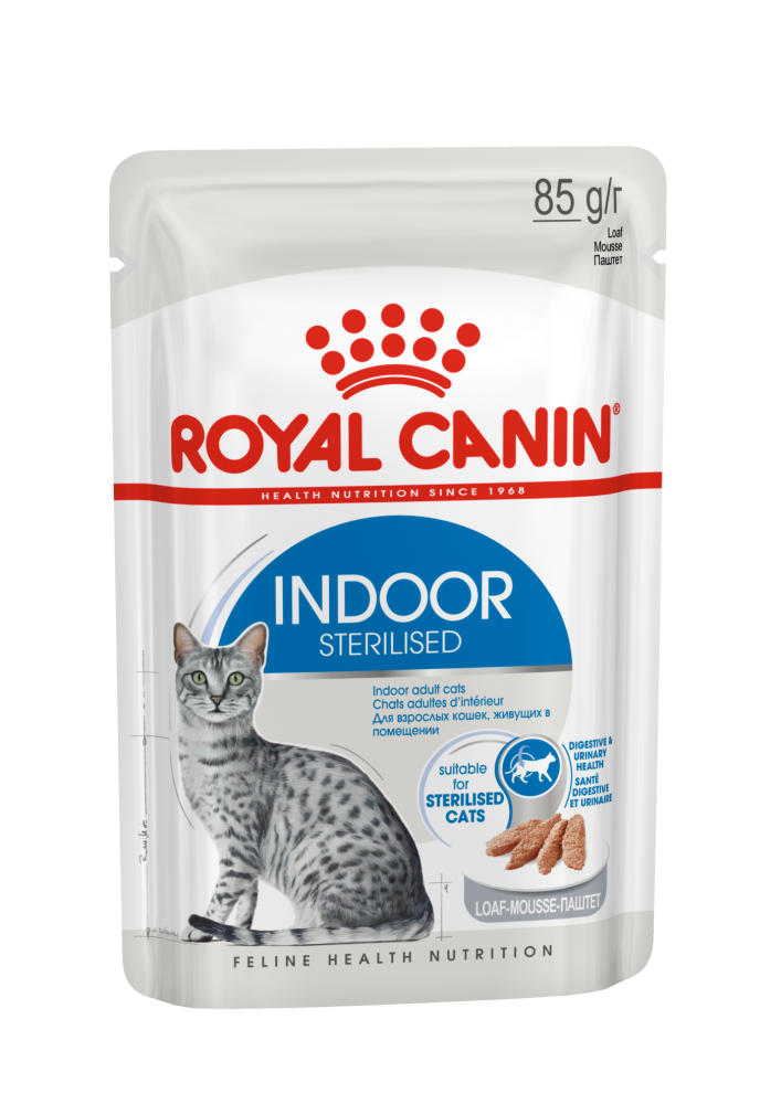 картинка Роял Канин Индор (Royal Canin Indor) корм консервированный для домашних кошек, паштет, 85 гр. от магазина Зоокалуга