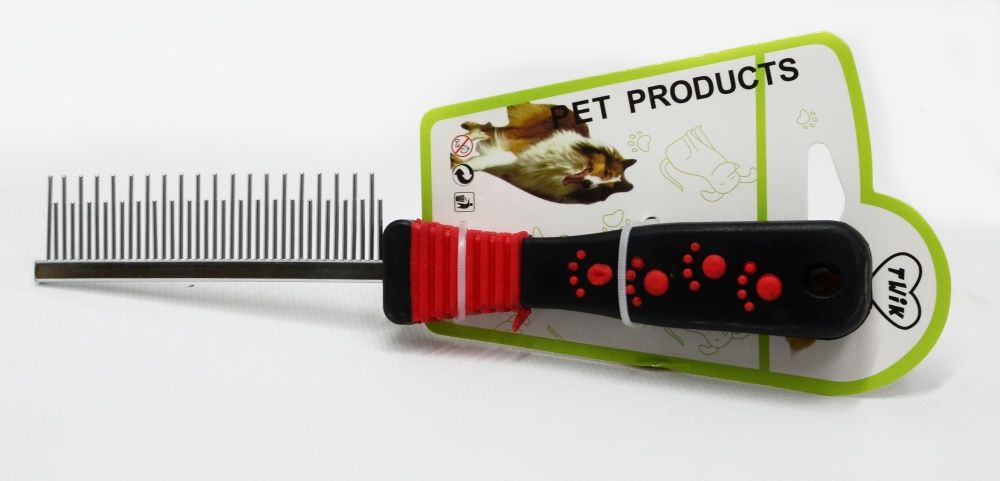 картинка Расческа д/жив №2 с резин.вставкой пласт.ручка 22*3 от магазина Зоокалуга