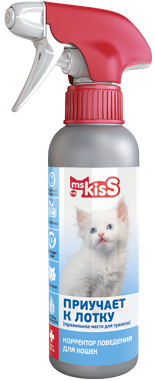 картинка Спрей Мисс Кис (Ms.Kiss) для кошек - Приучение к лотку, 200 мл. от магазина Зоокалуга