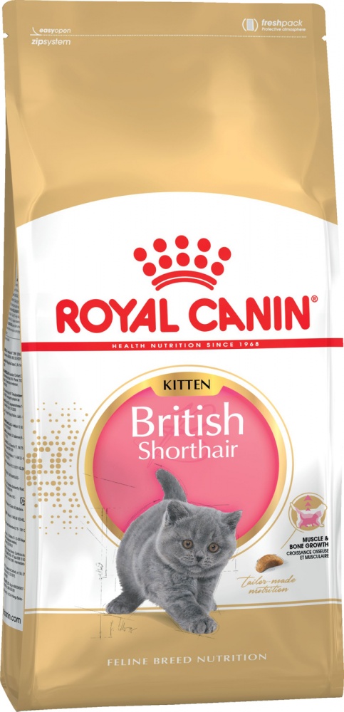 картинка Роял Канин (Royal Canin British Shorthair Kitten) сухой корм для котят Британской породы, 0,4 кг. от магазина Зоокалуга