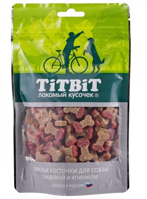 картинка ТитБит Косточки мясные с индейкой и ягненком  от магазина Зоокалуга