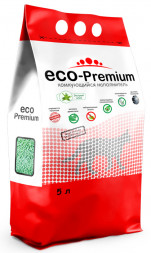 картинка ЭКО-Премиум (ECO Premium) наполнитель, комкующийся, ТОФУ Алоэ 5 л от магазина Зоокалуга