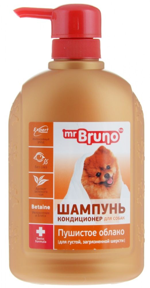 картинка Шампунь-кондиционер Мистер Бруно (Mr. Bruno) для собак, Пушистое облако, 350 мл. от магазина Зоокалуга
