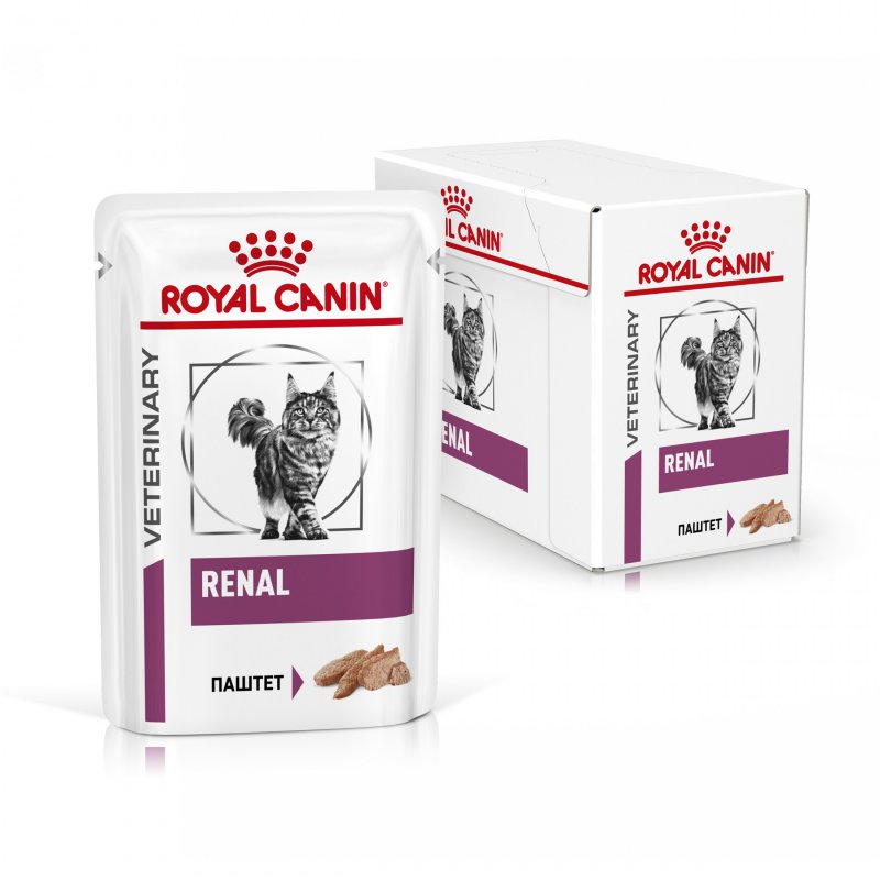картинка Роял Канин Ренал (Royal Canin Renal) корм консервированный для кошек с почечной недостаточностью, говядина, 85 гр. от магазина Зоокалуга
