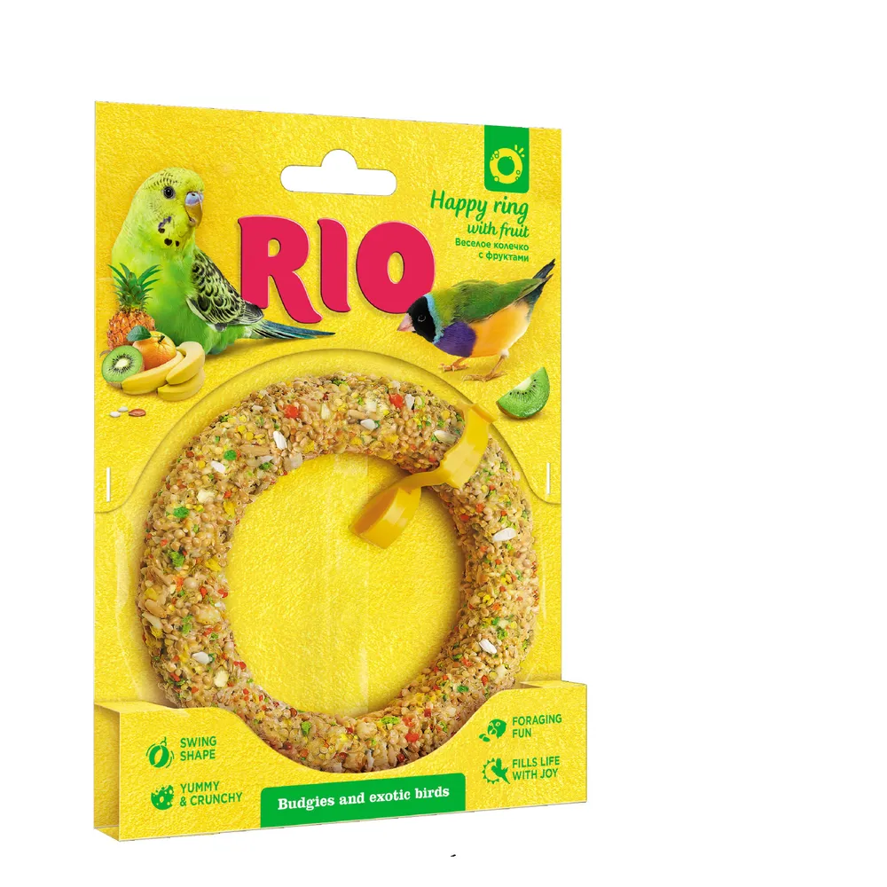 картинка РИО (RIO) лакомство Веселое колечко для волнистых попугаев и экзотов 80гр от магазина Зоокалуга