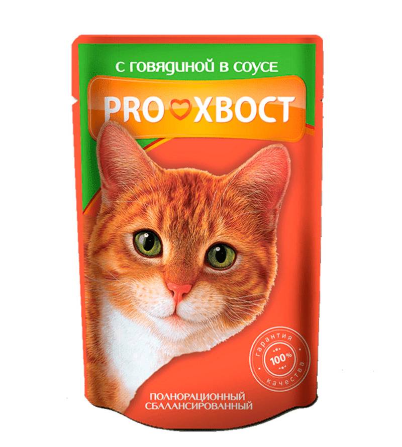картинка Прохвост консервированный корм для кошек, говядина в соусе, 85 гр. от магазина Зоокалуга