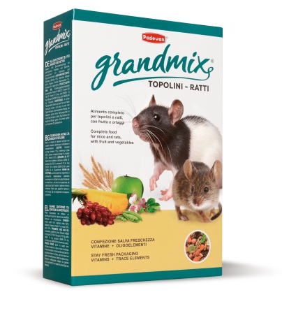 картинка Падован Грандмикс (Padovan) комплексный корм для крыс и мышей, 400 гр. от магазина Зоокалуга