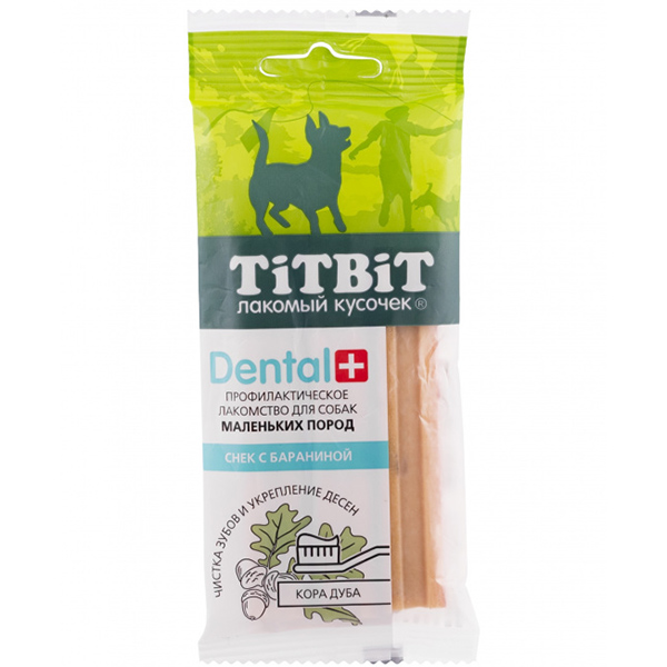 картинка ТитБит Дентал+ Снек для собак мелких пород, с бараниной от магазина Зоокалуга