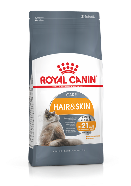картинка Роял Канин (Royal Canin Hair & Skin Care) сухой корм для взрослых кошек для красоты кожи и шерсти, 0,4 кг. от магазина Зоокалуга