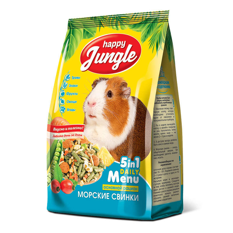 картинка Хэппи Джангл (Happy Jungle) корм для морских свинок, 900 гр. от магазина Зоокалуга
