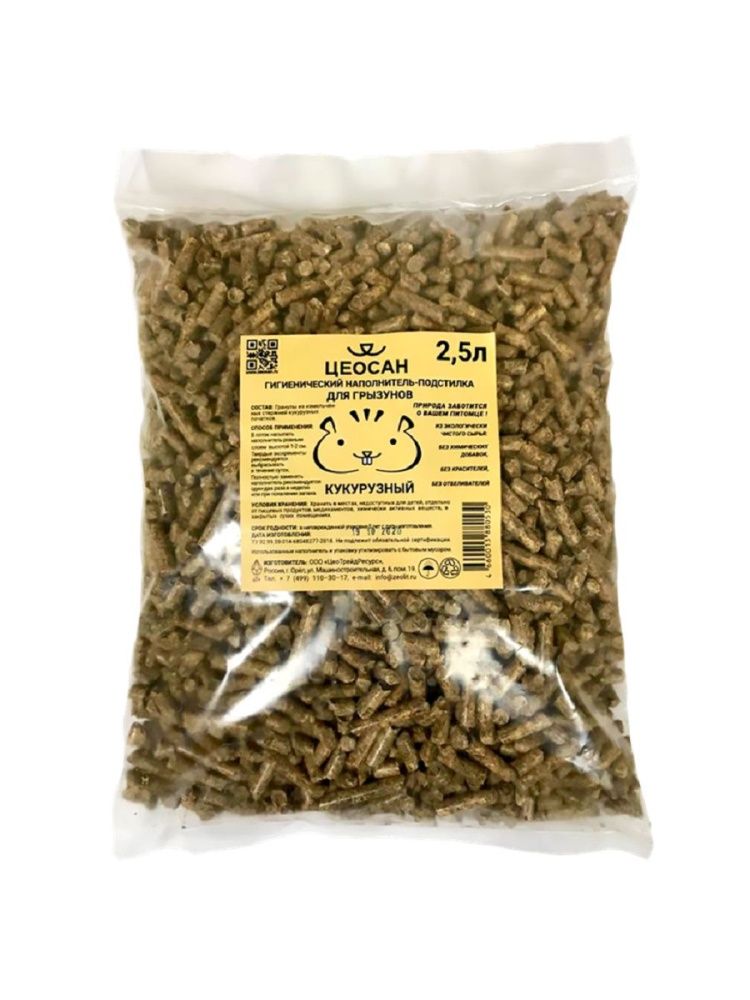 картинка Цеосан 2,5л нап-подстилка д\грызунов кукурузный 6*1 от магазина Зоокалуга